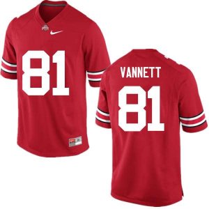 Men's Ohio State Buckeyes #81 Nick Vannett Red Nike NCAA College Football Jersey Anti-slip USD5344DD